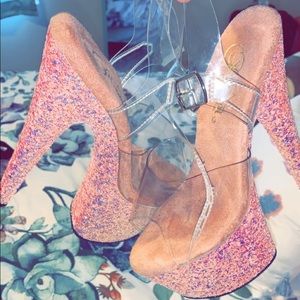 Size 5 pleasers only worn once for tryouts